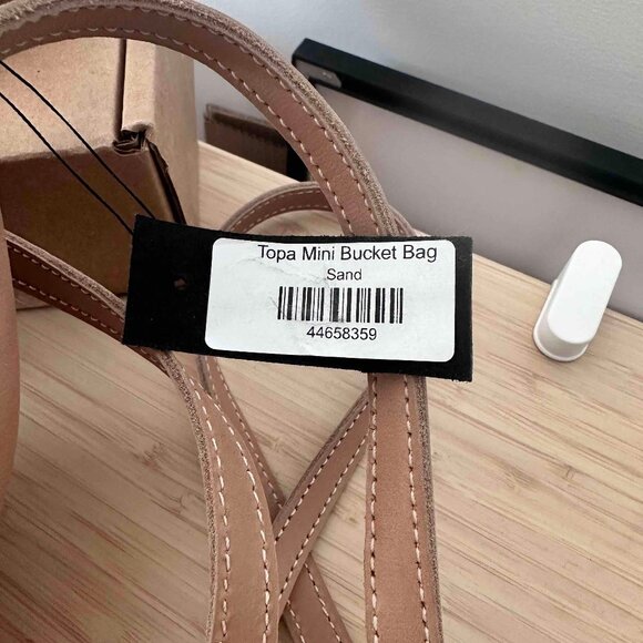 Parker Clay Topa Mini Bucket Bag, Sand, NWT - Picture 6 of 7